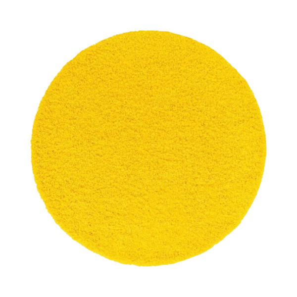 Yellow Round Shag Rug