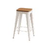 Alvin Barstool - Wood_White