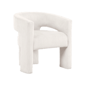 Ritz Corduroy Chair - White