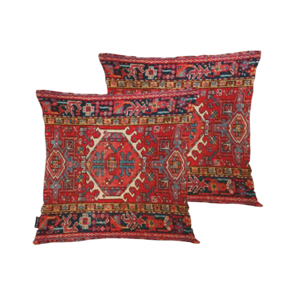 Mongolian Square Throw Pillows
